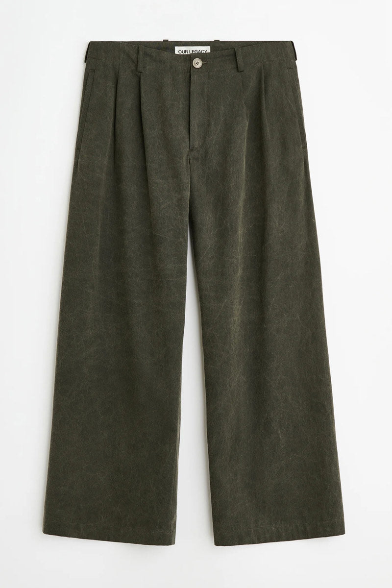 BRIDGE CHINO / ANTIQUE MUDD COATED SATEEN