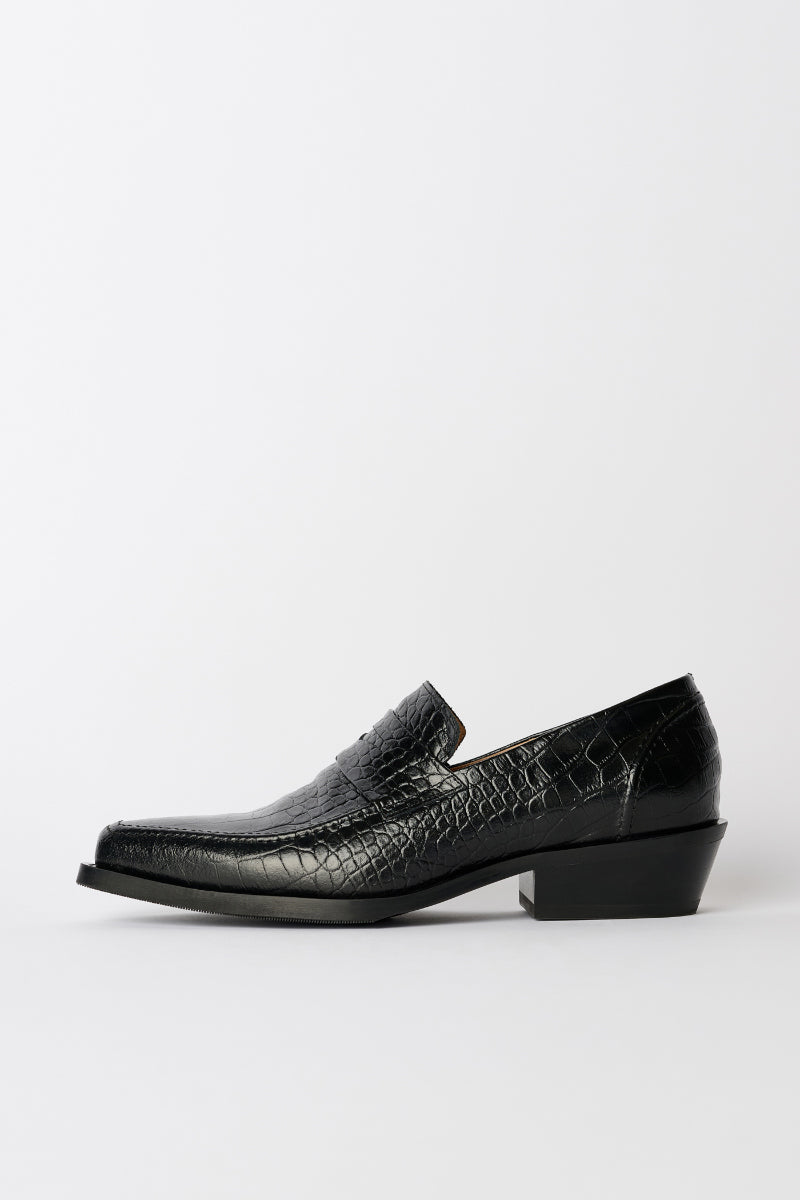 LIGHT LOAFER / TRUE DYED BLACK LEATHER