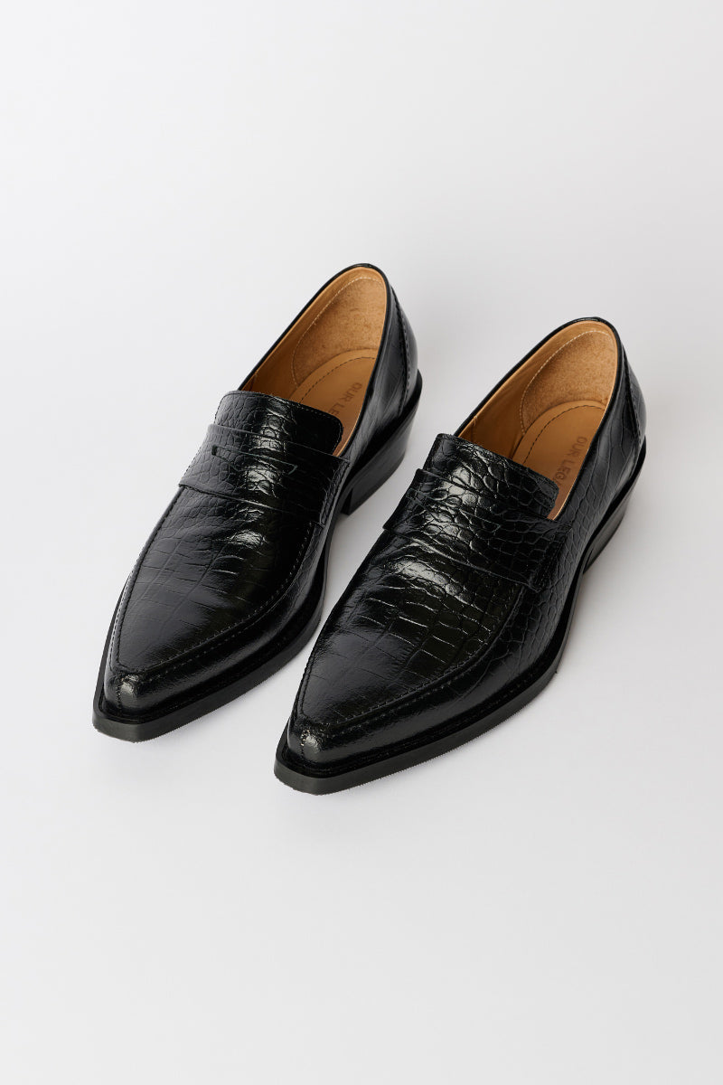 LIGHT LOAFER / TRUE DYED BLACK LEATHER