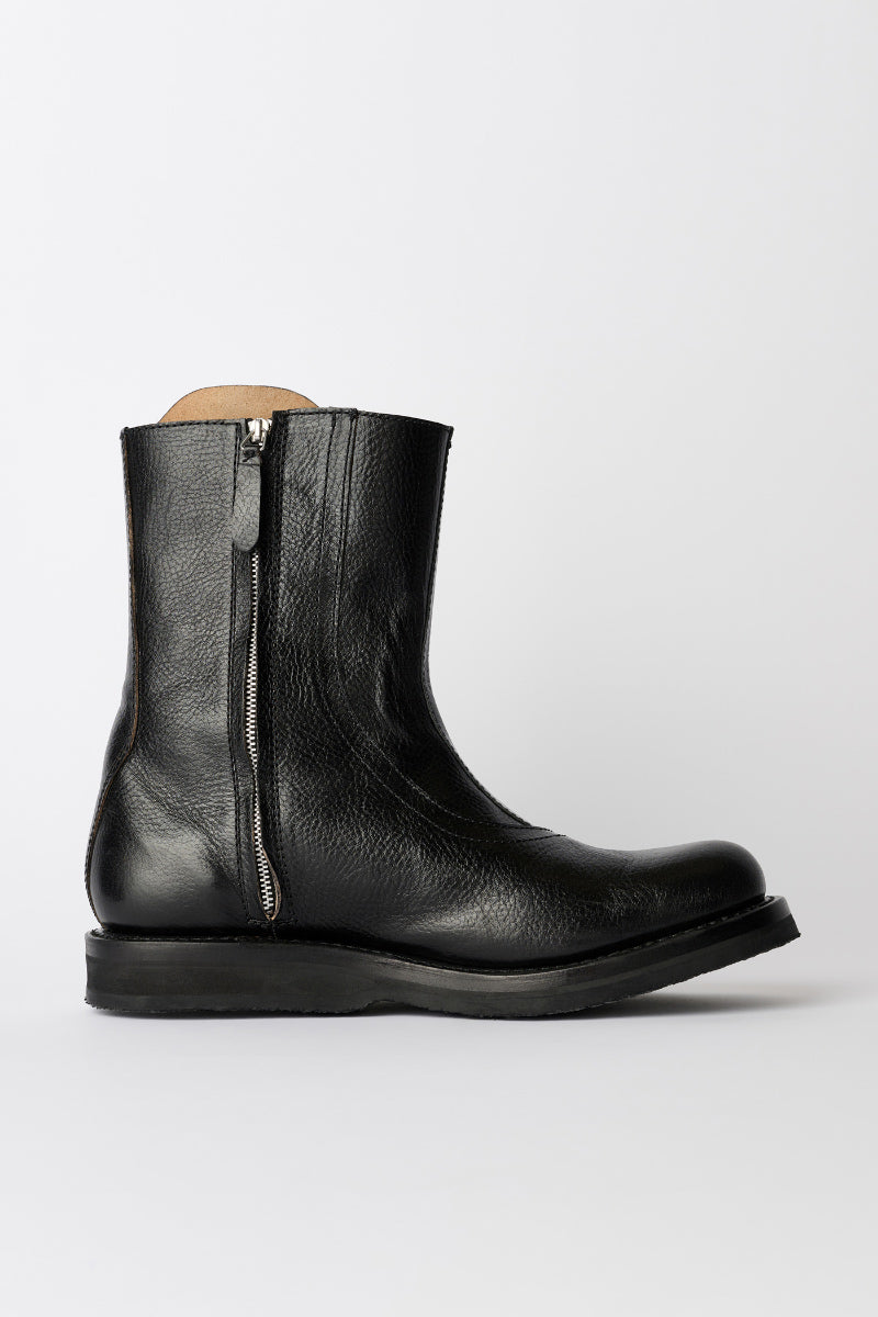 MOTO BOOT / DEEP BLACK LEATHER