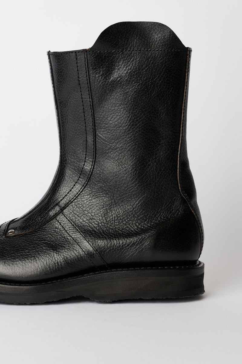 MOTO BOOT / DEEP BLACK LEATHER