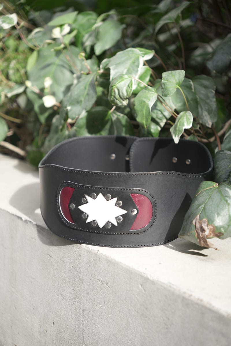 GIRDLE BELT / SLOW BLACK ARID BULL HIDE