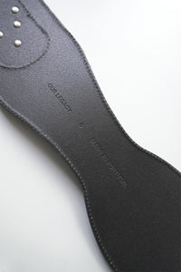 GIRDLE BELT / SLOW BLACK ARID BULL HIDE
