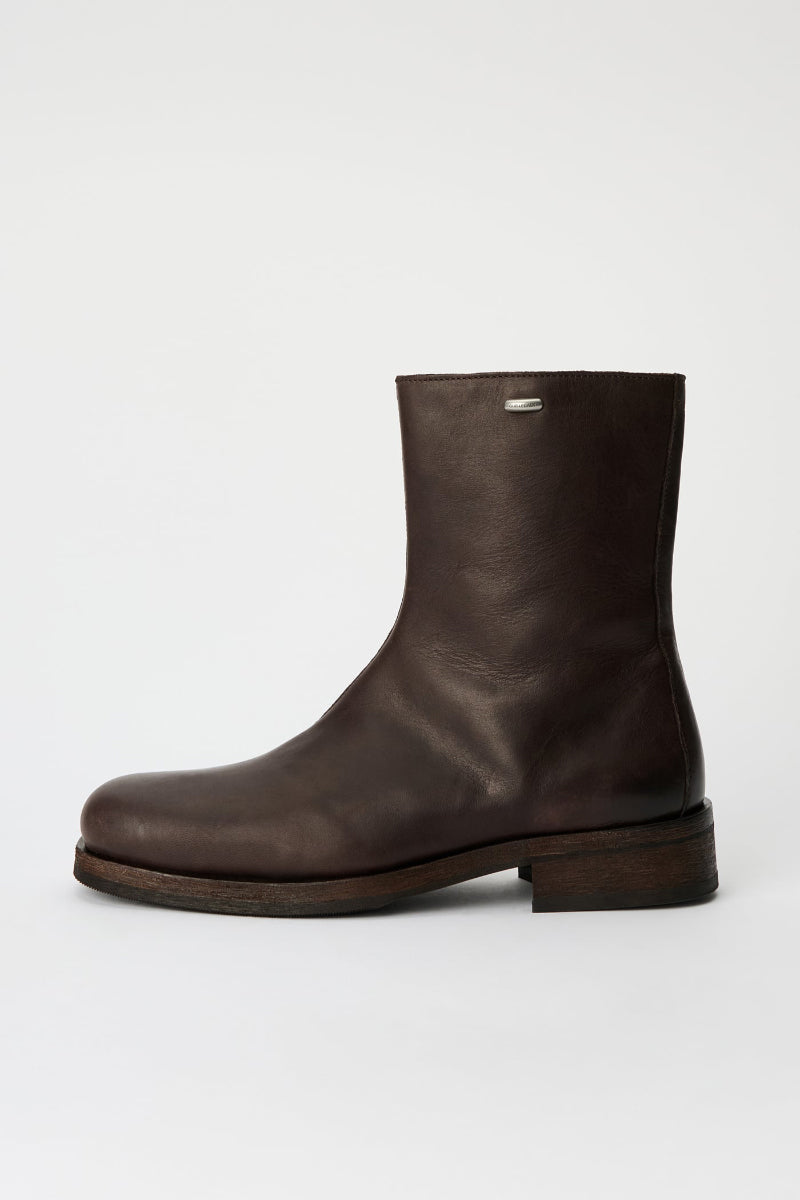 CAMION BOOT / MATTED BROWN WAXED BOVINE