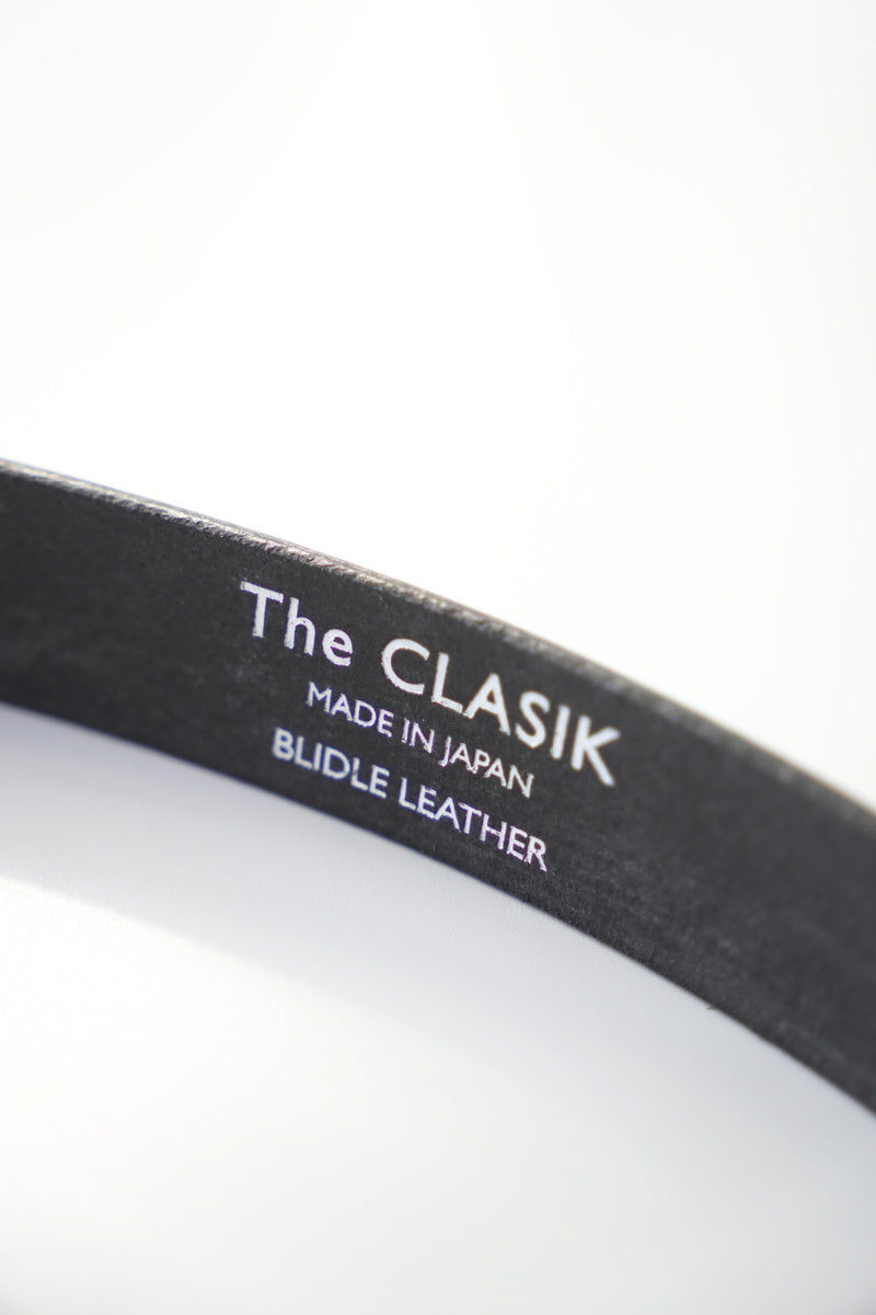 WESTERN BELT BRIDLE LEATHER / BLACK