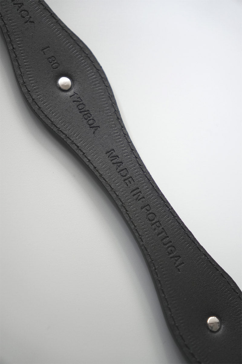 WAVE BELT / SLOW BLACK ARID BULL HIDE