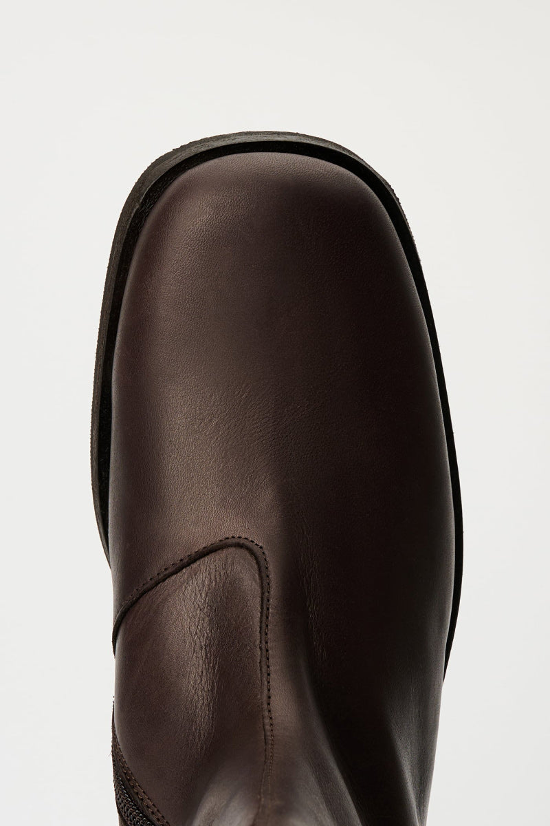CAMION BOOT / MATTED BROWN WAXED BOVINE