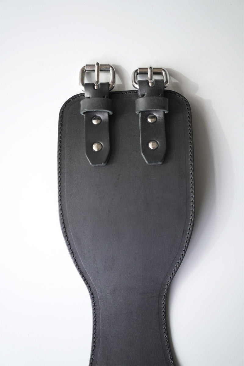 GIRDLE BELT / SLOW BLACK ARID BULL HIDE
