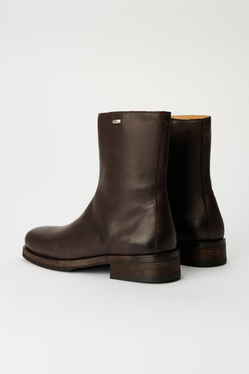 CAMION BOOT / MATTED BROWN WAXED BOVINE
