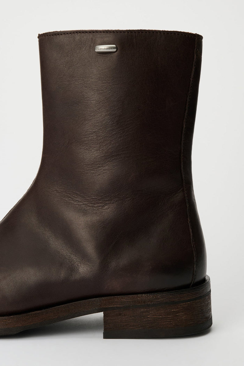 CAMION BOOT / MATTED BROWN WAXED BOVINE