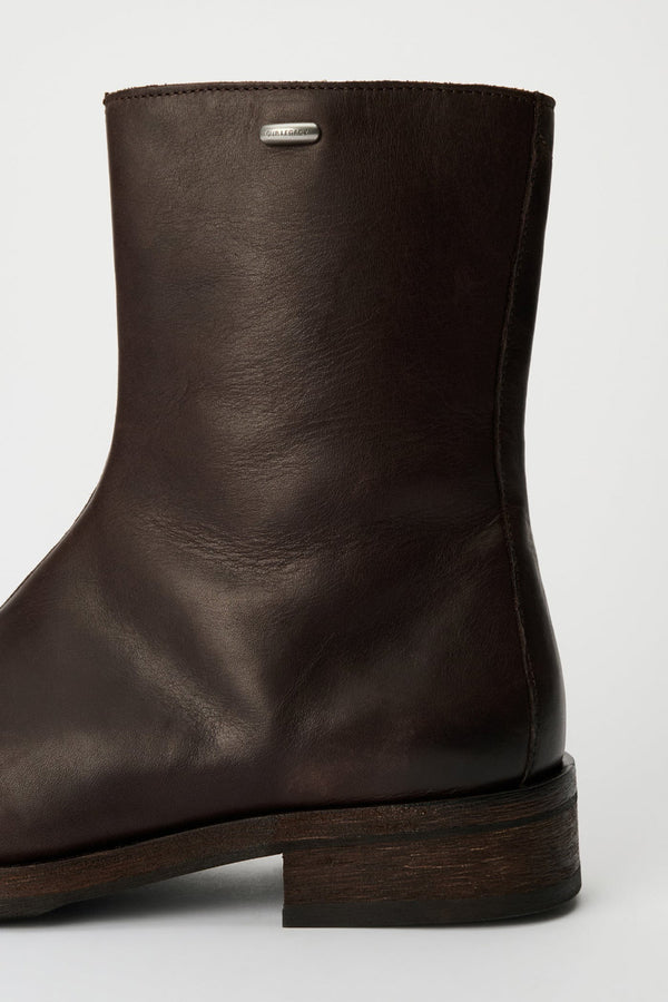 CAMION BOOT / MATTED BROWN WAXED BOVINE