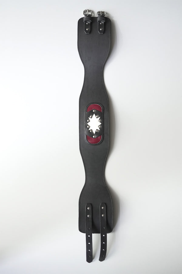 GIRDLE BELT / SLOW BLACK ARID BULL HIDE