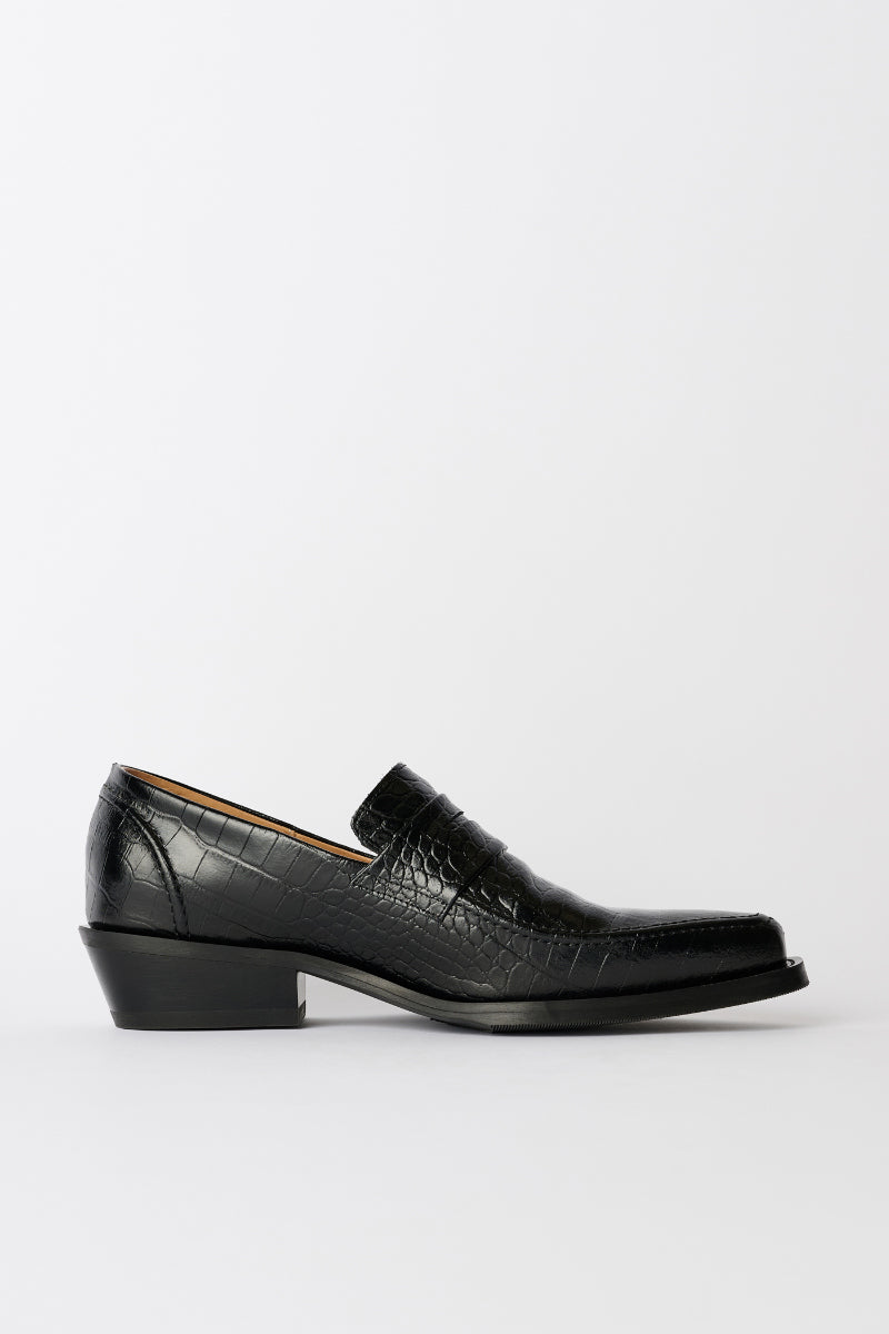 LIGHT LOAFER / TRUE DYED BLACK LEATHER