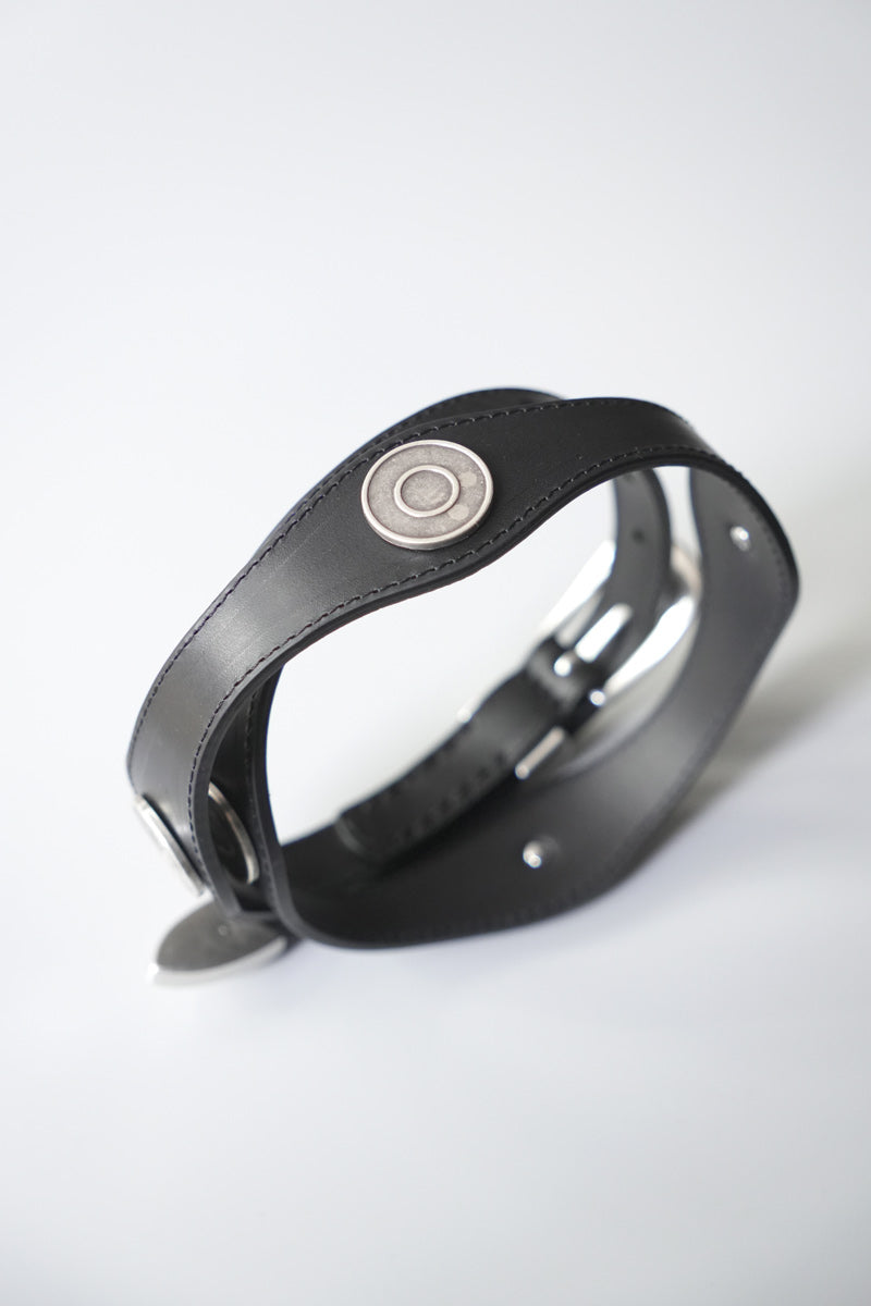 WAVE BELT / SLOW BLACK ARID BULL HIDE