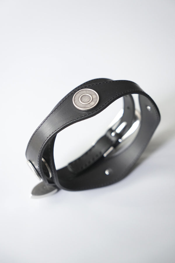 WAVE BELT / SLOW BLACK ARID BULL HIDE