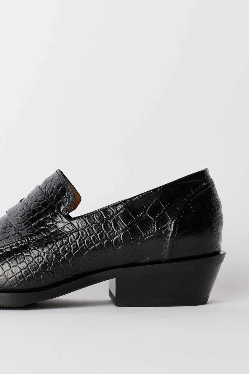 LIGHT LOAFER / TRUE DYED BLACK LEATHER