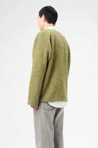 CARDIGAN / FRESH MOSS TUMBLE WOOL