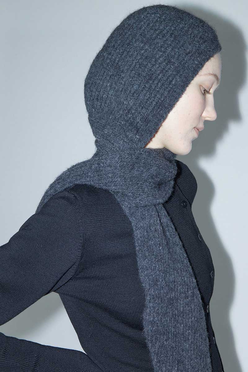palomawool バラクラバ PALOMA WOOL | COUCOU BALACLAVA / BLUE ウールニットバラクラバ
