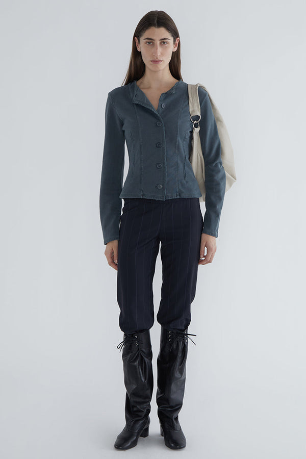 VICTORIA LEATHER LONG BOOTS / BLACK