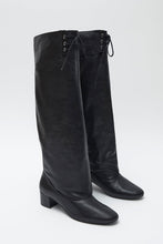 画像をギャラリービューアに読み込む, VICTORIA LEATHER LONG BOOTS / BLACK
