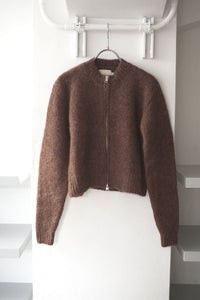 HASTA LUEGO ZIP SWEATER / BROWN