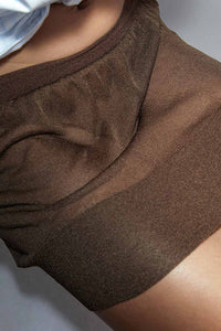 ZUNELA SKIRT / BROWN