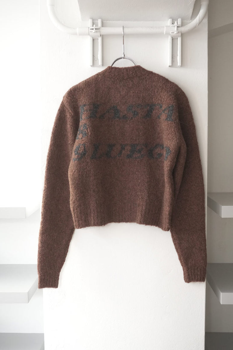 HASTA LUEGO ZIP SWEATER / BROWN