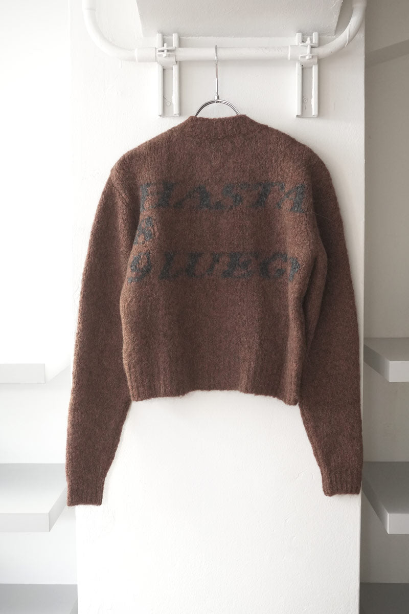 palomawool ブラウン　ニット PALOMA WOOL | HASTA LUEGO ZIP SWEATER / BROWN フルジップウール