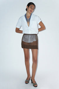 ZUNELA SKIRT / BROWN