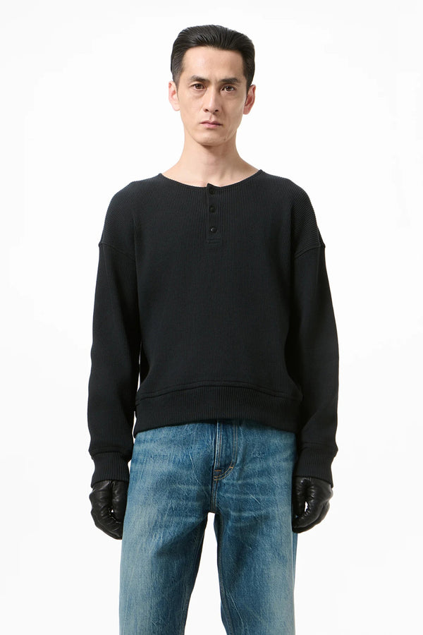 BALLON SWEATSHIRT / FURNACE BLACK BEEFY RIB