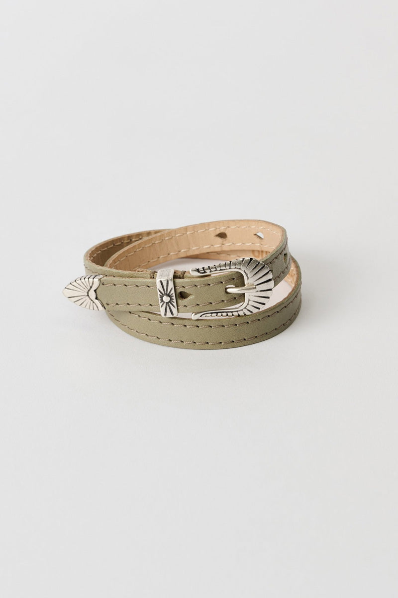 COWBOY WRAP AROUND / POMICE GREY FLUID CALFSKIN