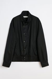 MOCK BOMBER / DRAPING BLACK LYOCELL