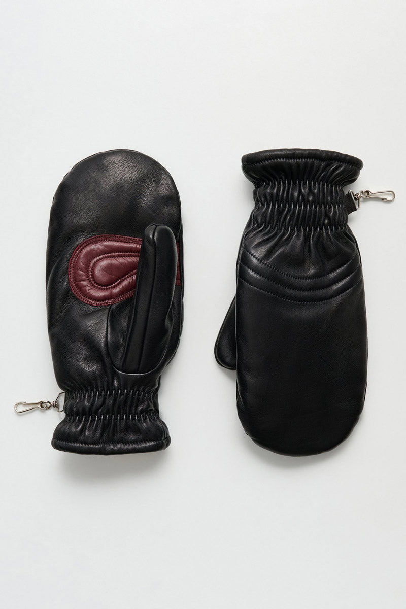 SPHERIC MITTENS / BLACK NAPPA