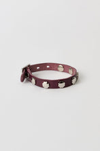 画像をギャラリービューアに読み込む, FLOWER BRACELET / MERLOT RED LEATHER