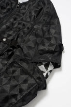 Load image into Gallery viewer, GRID LAYERED BLOUSON .11 / BLACK