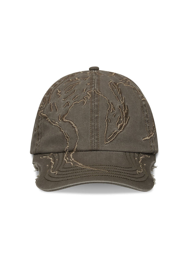 RYLI EMBRIODERED 6 PANEL CAP / SAGE GREEN