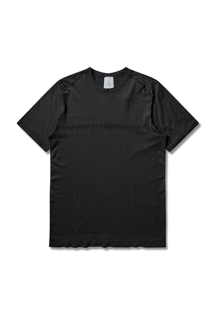 HIVEE DRYARN® LIGHTWEIGHT SEAMLESS T-SHIRT / BLACK
