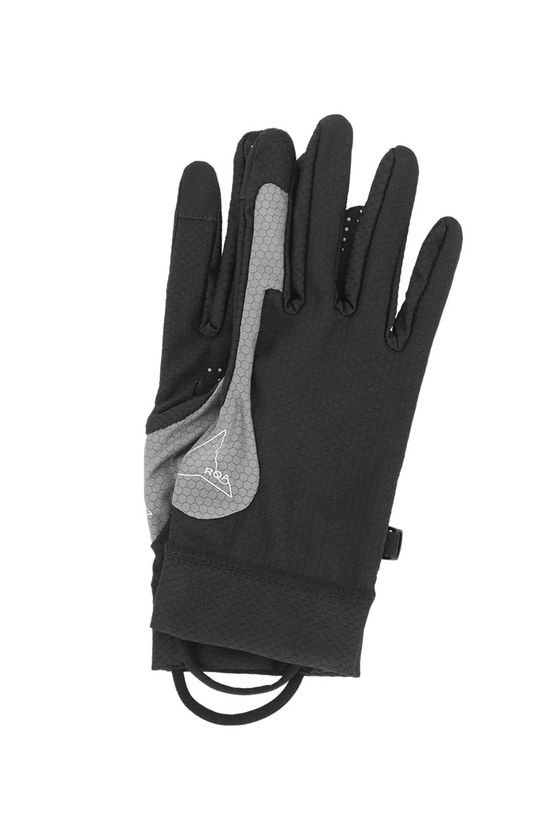 ROA |ANDIE BASE LAYER GLOVES / BLACK/GREY ポリエステル切り替え