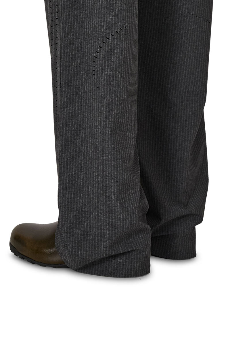 NUMB PINSTRIPED PACKABLE PANTS / BLACK