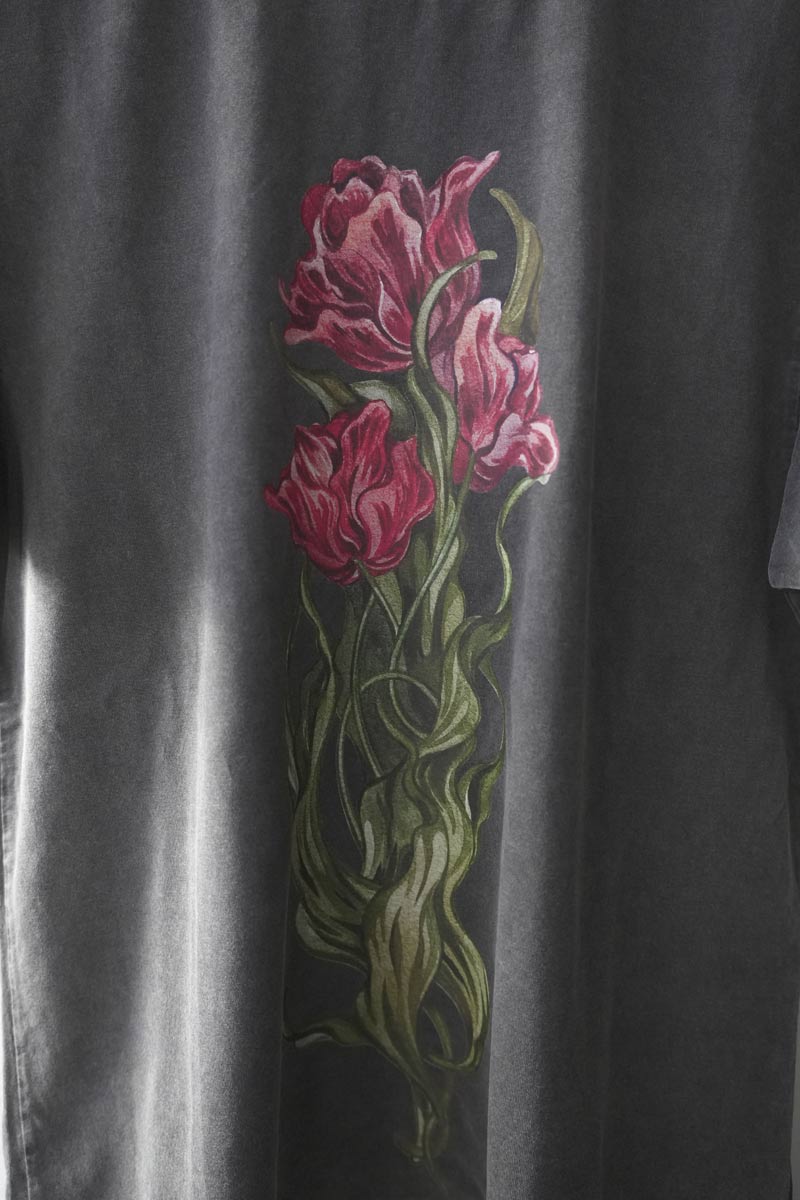 FADED TULIP T-SHIRT / GREY