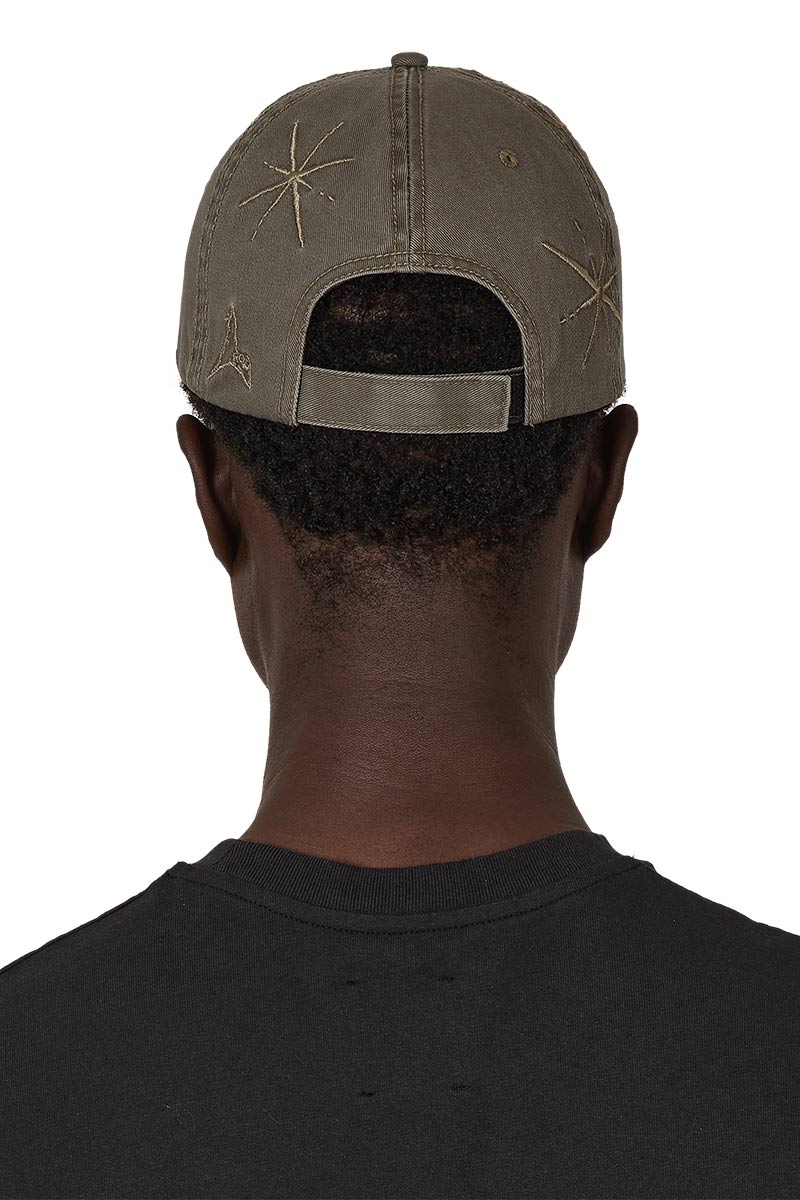 RYLI EMBRIODERED 6 PANEL CAP / SAGE GREEN