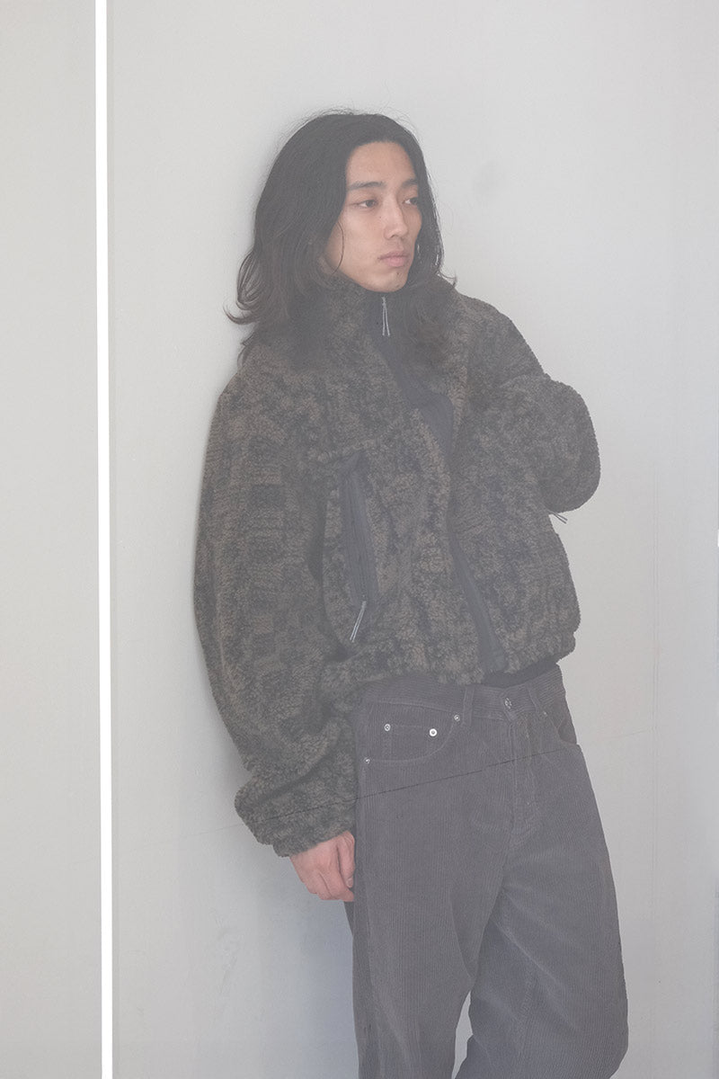 EWE FURRY JACKET / OLIVE [20%OFF]