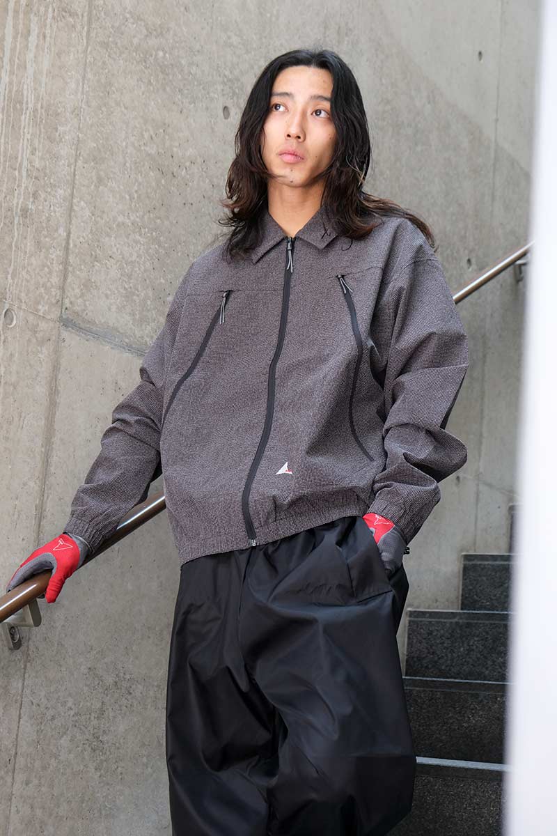 LAMON REINFORCED TECHNICAL ZIP UP SHIRT / BLACK