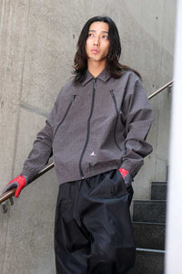 LAMON REINFORCED TECHNICAL ZIP UP SHIRT / BLACK