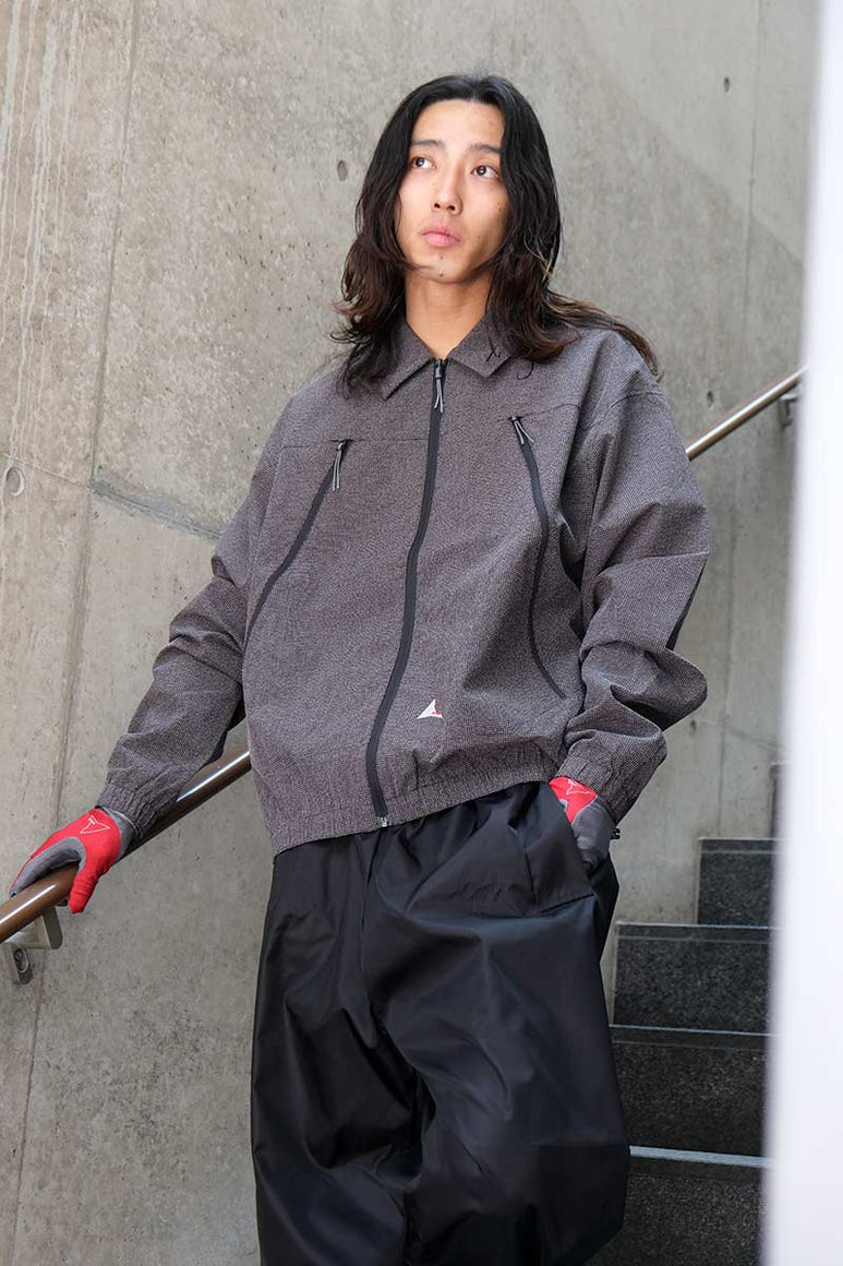 LAMON REINFORCED TECHNICAL ZIP UP SHIRT / BLACK