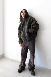 EWE FURRY JACKET / OLIVE
