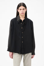 Load image into Gallery viewer, DOUBLE BORROWED SHIRT / BLACK FAUX LUMBERJACK CHECK