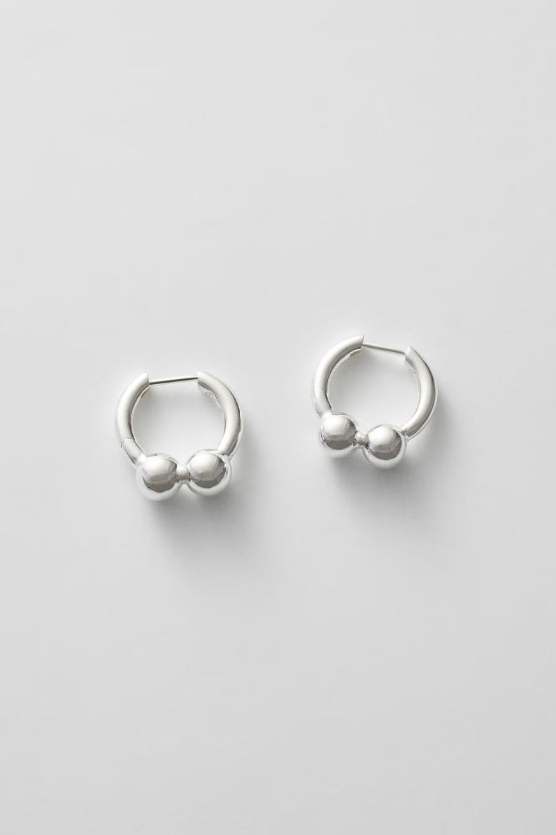 ALL BLUES | PEARL EARRINGS TWO SMALL SINGLE / POLISHED