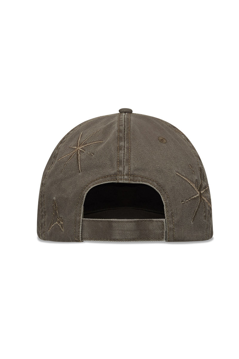 RYLI EMBRIODERED 6 PANEL CAP / SAGE GREEN