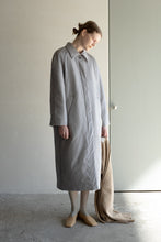 Load image into Gallery viewer, SHEER NYLON PATTED LONG COAT / BLUE GRAY
